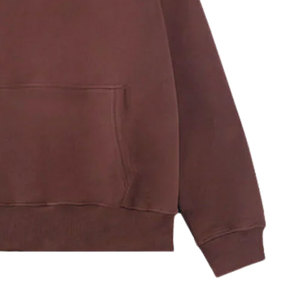 เสื้อมีฮู้ดผ้าฝ้าย100% โอเวอร์ไซส์สำหรับผู้ชายเสื้อฮู้ดไหล่สำหรับฤดูหนาวพิมพ์ลายดิจิตอลย้อมสีเรียบ - Product Image 4