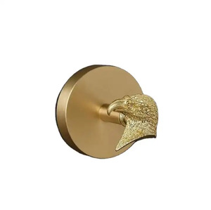 Brass Sparrow Neck <b>Wall</b> Hook Modern Robe Hook Bathroom Towel <b>Hanger</b> Perfect for Coats Jackets Hats Scarfs and Bags - Product Image 1