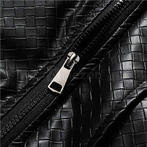 แจ็กเก็ตปลาปักเป้าโพลีเอสเตอร์ย้อมสีล้วนสำหรับผู้ชาย - Product Image 5