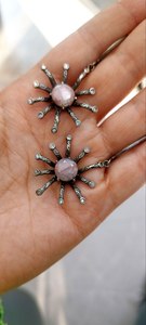 Pendientes de Plata de Ley 925 con Rubíes, Hechos a Mano, de Lujo, con Piedras Preciosas Rojas, Personalizables con Cualquier Piedra - Product Image 3