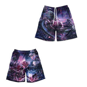 High Quality Sublimation Printed Men's Mesh Single <b>Layer</b> Shorts Quick-Dry Lightweight and Comfortable for Fitness & Casual Wear - Product Image 2
