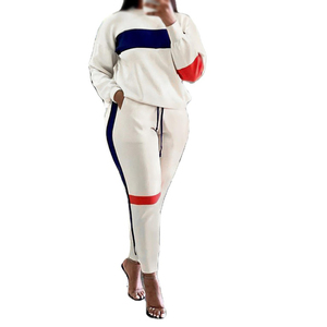 2025 logotipo personalizado mujer 2 piezas de talla grande con capucha encaje chándal Jogger chándal patrón de botones diseño con paneles 100% algodón - Product Image 4