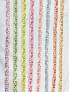 ผ้าลูกไม้ปักลายดอกไม้ขนาด1นิ้วสำหรับนักออกแบบชุดและนักออกแบบเสื้อผ้างานตัดเย็บเสื้อผ้า - Product Image 5