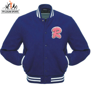 Reasonable Price Custom Design Long Sleeve Varsity <b>Jacket</b> Cotton Polyester Fabric Varsity <b>Jacket</b> For Men BY FM LOGAN <b>SPORTS</b> - Product Image 4