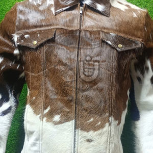 Chaqueta de Cuero Vacuno con Pelo para Hombre, Invierno, Calefactable, Cortavientos, Transpirable, Calidad Premium, Logotipo Personalizado, Marca Privada UNBRIDLEDS INDUSTRY - Product Image 4