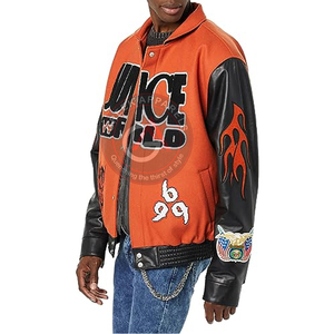 2023 vente en gros personnalisé coton polaire Baseball veste Letterman blanc femmes université veste fabricant professionnel - Product Image 5