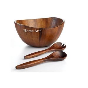 <b>Set</b> Of 7 <b>Wood</b> Salad Serving Bowl <b>Set</b> With Deluxe Quality Customized Shape <b>Food</b> Serving Bowl For Kitchen Usage - Product Image 4