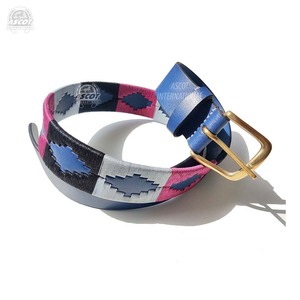 Polo de cuero de piel de vaca para hombre de fabricante indio superior, cinturón argentino con acero para hebilla, cinturón vaquero para montar a caballo - Product Image 5