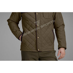 Vestes de chasse pour hommes personnalisables OEM, respirantes, en toile 100% coton, avec logo de marque personnalisé et fermeture à boutons - Product Image 3