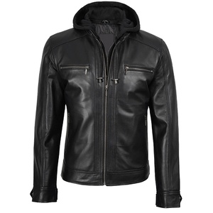 2026 OEM Top Demanding Customized Black Cowhide <b>Leather</b> <b>Jacket</b> For <b>Men's</b> 100%High Quality Low MOQ Winter Fashion Heated <b>Jackets</b> - Product Image 1