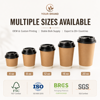 Gobelet à café isotherme à double paroi extra épais, résistant à la chaleur, biodégradable, personnalisable, pour commandes en gros et stocks importants, Upack