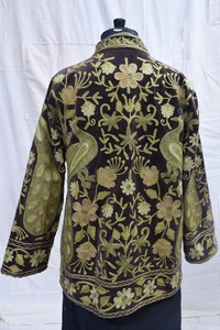 Chaqueta Acolchada Kantha Bordada Suzani Hecha a Mano al por Mayor para Mujer, Talla Única Regular, Otoño/Invierno, Lona Ecológica - Product Image 2
