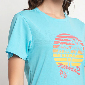 Camisetas de moda para mujer de alta calidad, camisetas de manga corta de verano para mujer a la venta - Product Image 5