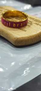 Amarillo y Rosa hasta la muerte delicado anillo de banda de plata Venta caliente tendencia apilamiento aniversario regalo banda anillo promesa banda anillo - Product Image 2