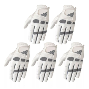 Compre guantes de golf personalizados de tamaño profesional al por mayor, guantes de golf de piel de oveja blanca para mano izquierda para hombres y mujeres - Product Image 2