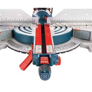 Sierra ingletadora eléctrica deslizante de doble bisel GCM12SD de 15 amperios y 12 pulgadas con hoja de sierra de 60 dientes para cortar madera y metal en proyectos de bricolaje - Product Image 1