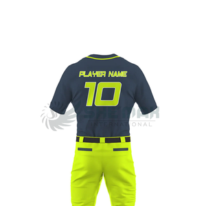 Klassisches Baseball-Uniform-Set mit moderner Passform und leichtem Stoff zur Verbesserung der Flexibilität und des Komforts der Spieler geschwindigkeit - Product Image 3