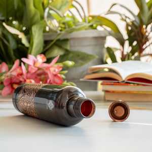 Botella de Cobre Puro de 750 ml con Acabado Antiguo, Semirellevada, Ecológica - Product Image 3