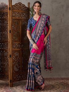 Fabricant et fournisseur de saris en soie attrayants de Surat, vêtements pour femmes indiennes, en stock, délai de livraison d'échantillon de 7 jours non pris en charge - Product Image 3