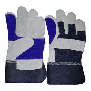 Nouvelle offre spéciale Gants de travail de sécurité en cuir de qualité supérieure Gants de travail résistants respirants de protection des mains OEM - Product Image 1