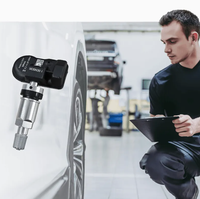 Capteur TPMS 2-en-1 MX Sensor pour Surveillance de Pression des Pneus 315MHz 433MHz Universel