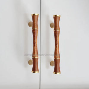 Wonder Full Natural Wood Brass Cabinet Door Handle <b>Cupboard</b> Drawer Highend Luxury Wardrobe Handle For Door By Falak World Export - Product Image 3