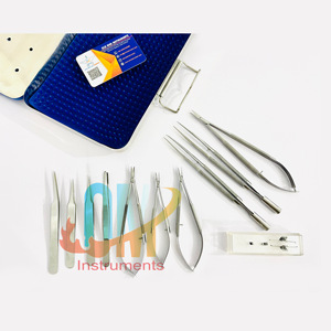 Nuevo mejor juego de instrumentos de microcirugía de cataratas Kit quirúrgico oftálmico manual de acero | Herramientas de cirugía ocular certificadas CE | OldMed - Product Image 4