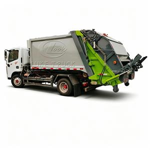 Camion à benne basculante Dongfeng à bras articulé, compacteur mobile de déchets, camion de collecte de déchets avec compacteur séparé, directement de l'usine - Product Image 3