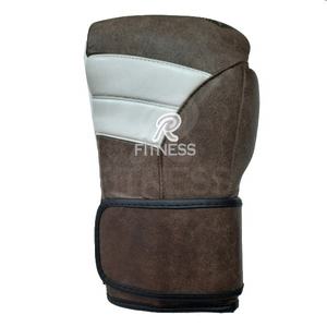 Gants de boxe professionnels personnalisés en cuir noir avec fermeture auto-agrippante, fabrication OEM, couleur, poids et matériau personnalisables, origine Pakistan, ODM - Product Image 1