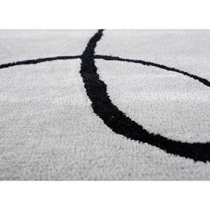 Alfombra Contour Ivory de Lana y Viscosa Hecha a Mano con Diseño Rectangular Abstracto Estilo Boho para Dormitorio o Sala de Estar-TNQ-231 - Product Image 3