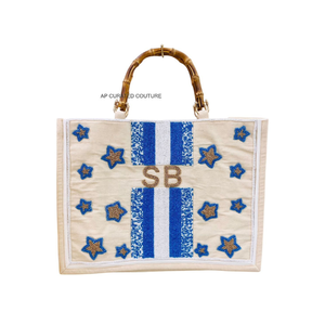 Bolso de mano hecho a mano con cuentas para mujer para el evento de Mardi Gras | Bolso de mano con cuentas de diseñador personalizable de la India - Product Image 3