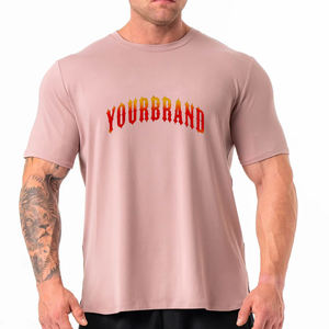 2025 recién llegado, venta al por mayor, camiseta con logotipo serigrafiado personalizado para hombres, ropa informal de algodón 100% de alta calidad, Camiseta holgada - Product Image 4