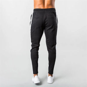 Custom Men <b>Slim</b> Fit Solid Woolen <b>Jogger</b> Pants Breathable Quick Dry Athletic Trousers Lightweight Elastic Waist Drawstring Side - Product Image 6
