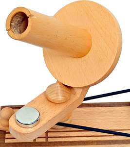 Enrouleur de boule de fil en bois-Grand enrouleur de fil en bois pour tricoter le crochet fabriqué à la main-Enrouleur de boule naturel robuste - Product Image 6