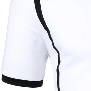 Polo de manga corta de dos colores para hombre, ropa de hombre, Camisa ajustada con diseño de cremallera, ropa de calle, moda informal - Product Image 5