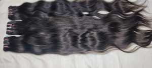 Chất Lượng Cao Chưa Qua Chế Biến Ấn Độ Nguyên Brazil <span class=keywords><strong>Remy</strong></span> Phần Mở Rộng Tóc Lỏng Sâu Kinky Thẳng 12 Inch Máy Đôi Sợi Ngang Tất Cả - Product Image 2