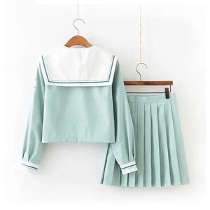 Costume japonais coréen en coton et soie JK, uniforme scolaire pour femme, costumes de marin, jupe plissée pour étudiantes - Product Image 4