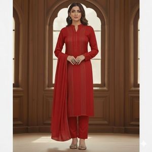 Elegante Salwar Kameez de 3 Piezas para Mujer, Diseño de Alta Calidad, Ligero, Cómodo, Informal, para Fiestas, Directamente del Proveedor de Fábrica - Product Image 6