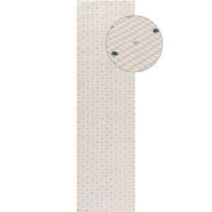 Alfombra The Rugs Carmel Crema con Puntos Azules, 80x150cm - Product Image 1