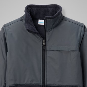 Sweat-shirt pour garçons à blocs de couleur avec logo personnalisé, prix de gros / Vêtement décontracté avec poches et fermeture éclair, prix avantageux 2026 - Product Image 4