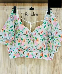 À la mode Ethnique Casual Wear Georgette Fantaisie Impression Numérique Prêt Blouse pour Fête Casual Wear Saree Lehenga Indien Pakistanais - Product Image 1