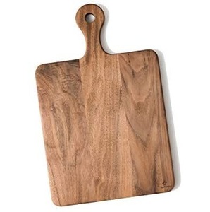 Planche à découper artisanale en bois dur foncé, écologique, articles de cuisine, cadeau de luxe pour le Ramadan et l'Aïd - Product Image 4