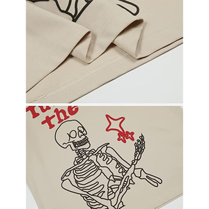 เสื้อยืด180 GSM ขนาดใหญ่พิเศษสำหรับผู้ชายเสื้อยืดแขนสั้นแบบกำหนดเองสำหรับฤดูร้อนเสื้อฮิปสเตอร์ลำลองสตรีทแวร์ถักแบบเป็นทางการคุณภาพสูง - Product Image 4