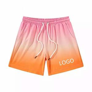 กางเกงขาสั้นย้อมสีมัดย้อมสำหรับผู้ชายกางเกงขาสั้นผ้าคอตตอนพร้อมกระเป๋าดีไซน์แบบ100% - Product Image 6