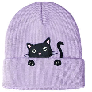 100% Cotton Knit Beanie Hat High Quality Casual Plain <b>Winter</b> <b>Cap</b> Custom Multi-Color Options Letter Headwear Character Label - Product Image 2