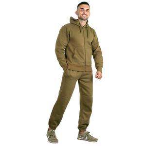 Nueva llegada personalizada moda deportes hombre fútbol chaqueta chándales XL secado rápido Slim Fit pista entrenamiento Kit pantalones de chándal conjunto con capucha - Product Image 1