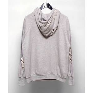 2025 venta al por mayor hombres sudaderas con capucha desgastadas para la venta nueva moda algodón poliéster sudaderas con capucha hechas a medida - Product Image 3