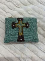 Porte-monnaie en perles fait main amusant et élégant Mini pochette pour les essentiels comme les pièces de monnaie, les cartes Cadeau parfait pour les femmes Petite pochette en tissu unique