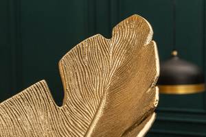 Bol à feuilles en métal doré Bol de table décoratif en métal de luxe - Product Image 3