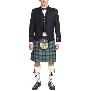 เสื้อแจ็คเก็ตคิลท์ลายอาร์ไกล์ทำมือสไตล์สก็อต พร้อมเสื้อกั๊กด้านในสำหรับงานแต่งงาน ขนาดรอบอก 34 ถึง 54 นิ้ว - Product Image 2